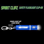 Blue Spirit Clipz Flashlight Custom Personalized Key Chain Flashlight