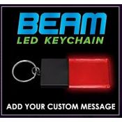 Black / Red - Beam LED Custom Acrylic Key Chain